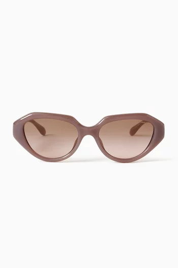 Irregular Sunglasses in Acetate