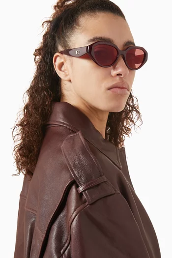 Irregular Sunglasses in Acetate