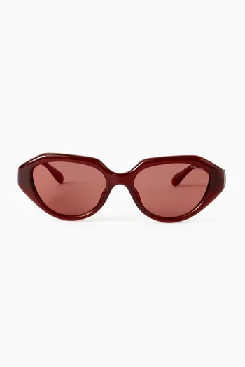 Irregular Sunglasses in Acetate