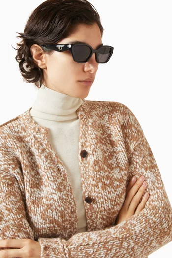 Irregular Sunglasses in Acetate