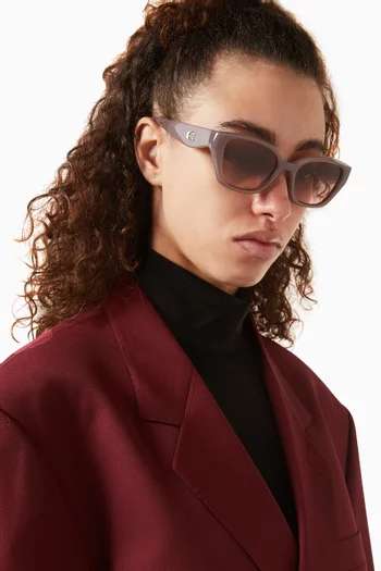 Irregular Sunglasses in Acetate