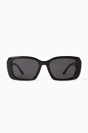 Square Logo Sunglasses in Acetate