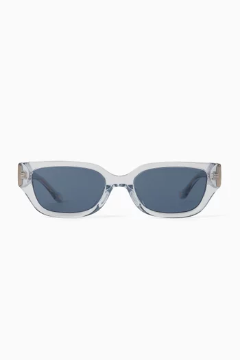 Rectangle Charm Sunglasses in Acetate