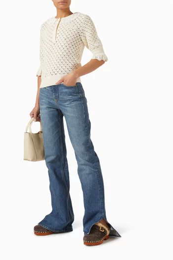 High-waist Jeans in Denim
