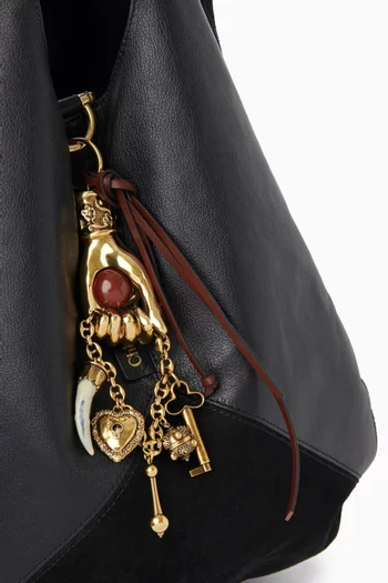Symbols Hand Bag Charm in Brass