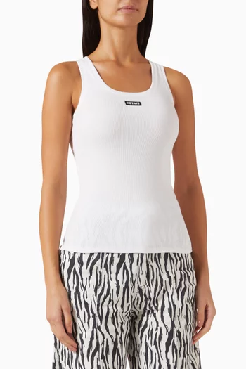 Logo Tank Top in Organic Cotton Blend