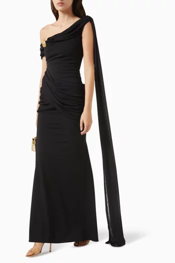 Serapha Off-shoulder Dress in Cotton Blend