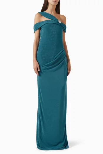 فستان بلوميريا مزيج قطن