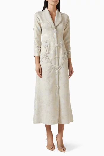 Embellished Dress in Jacquard