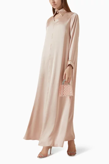 Embellished Cut-out Dress
