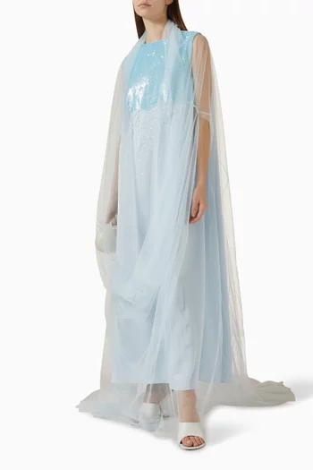 Embellished Dress & Veil Set