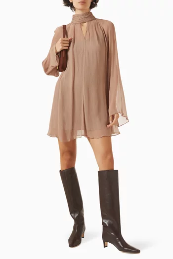 Esther Mini Dress in Chiffon