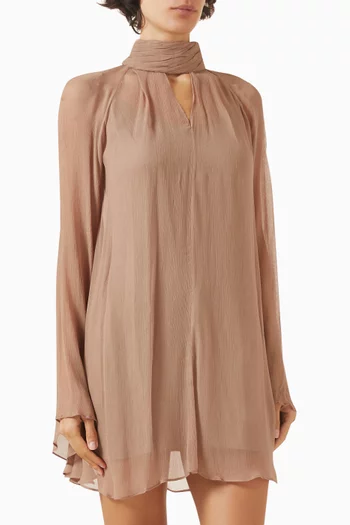 Esther Mini Dress in Chiffon