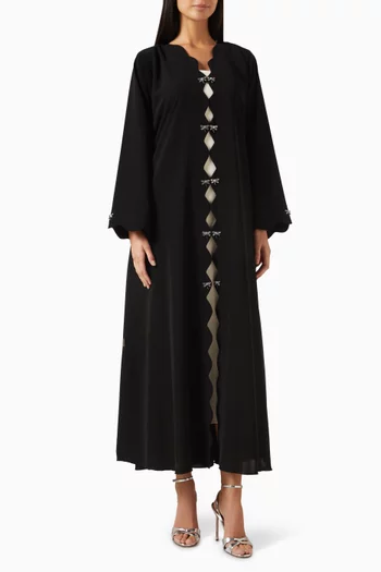 Rhinestone-embellished Abaya
