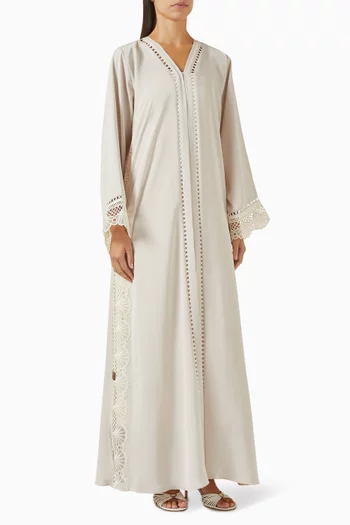 Lace Embellished Abaya