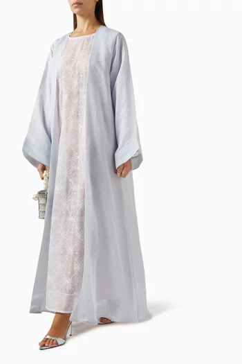 Embellished Abaya Set in Chiffon
