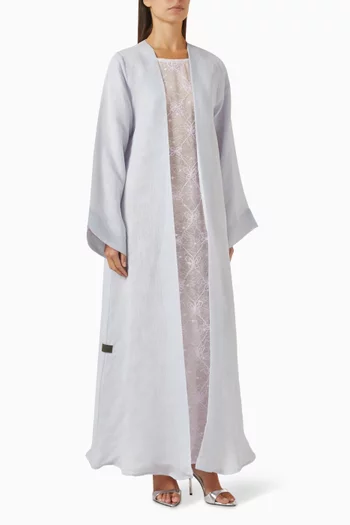 Embellished Abaya Set in Chiffon
