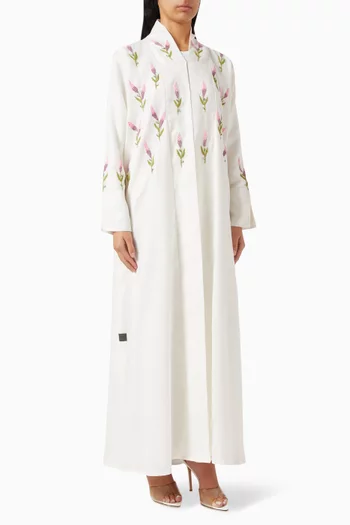 Thread Embroidered 2-piece Set in Linen