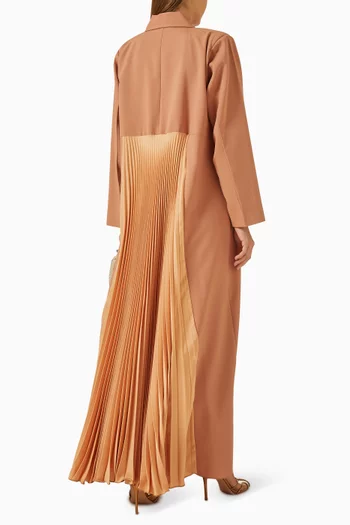 Pleated Abaya Coat