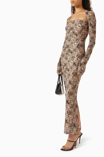 Audrey Shrug Dress in Mesh