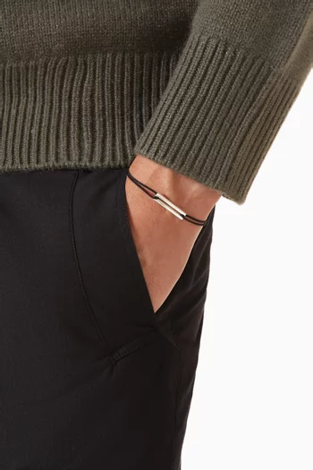 1.7g Perforated Cord Bracelet in Sterling Silver