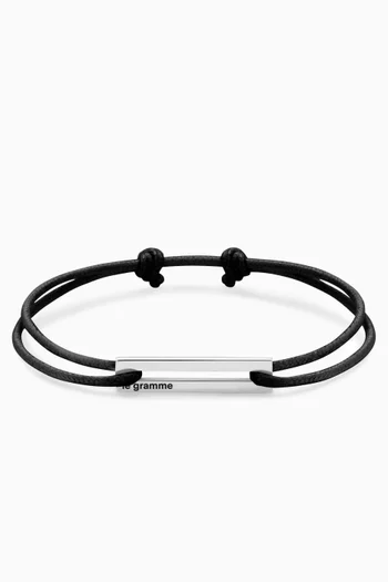 1.7g Perforated Cord Bracelet in Sterling Silver