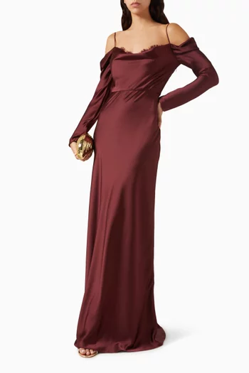 Avalon Off-shoulder Gown