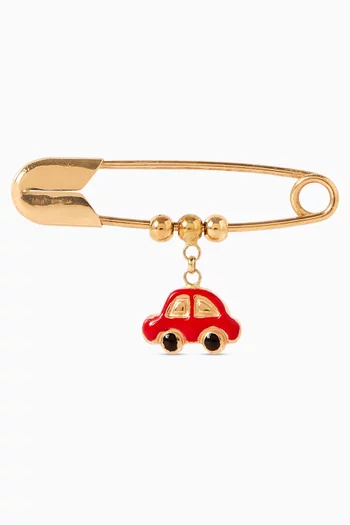 Car Pin in 18kt Gold