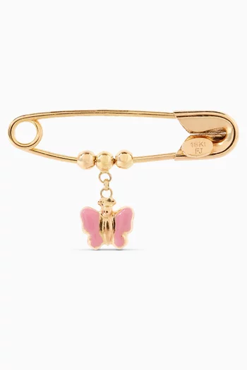 Butterfly Pin Charm in 18kt Yellow Gold