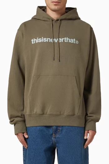 T-Logo Hoodie in Cotton-terry