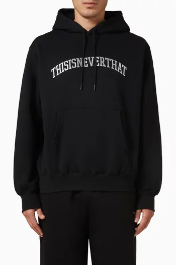 Arch Logo Hoodie in Cotton-terry