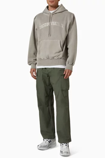 Arch Logo Hoodie in Cotton-terry