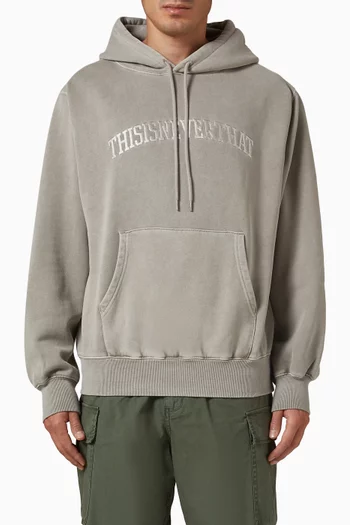 Arch Logo Hoodie in Cotton-terry