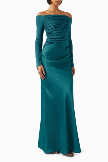 Phoenix Off-shoulder Gown