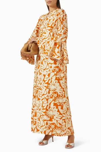 Bella Ruffle Maxi Dress