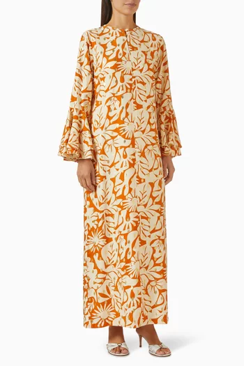 Bella Ruffle Maxi Dress