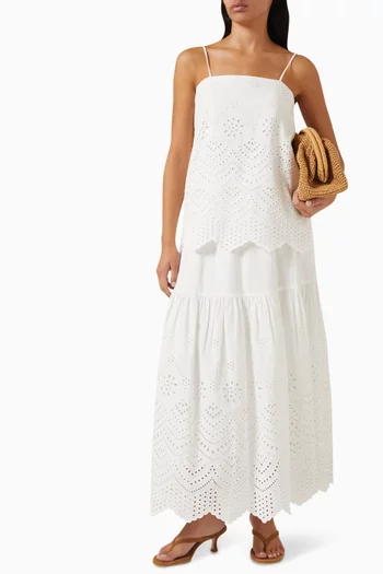 Broderie Anglaise Tunic Top
