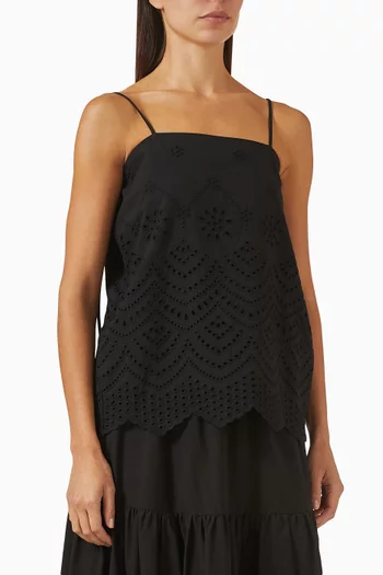 Broderie Anglaise Tunic Top