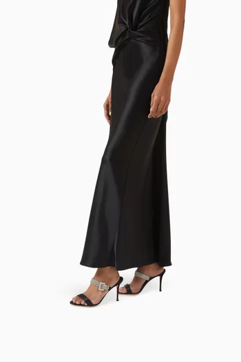 Fibolta 90 Embellished Mules in Satin