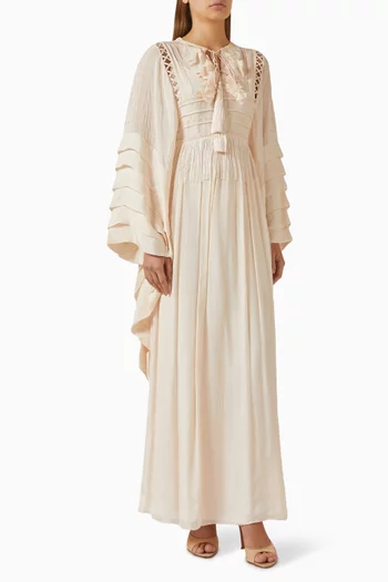 Fringe Ruffle Dress