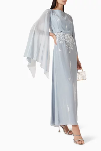 Floral-embellished Gown