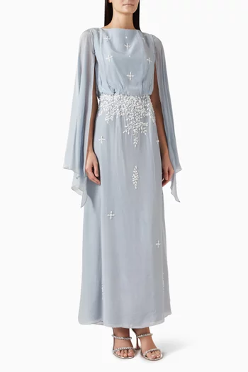 Floral-embellished Gown