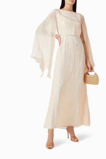 Floral-embellished Gown