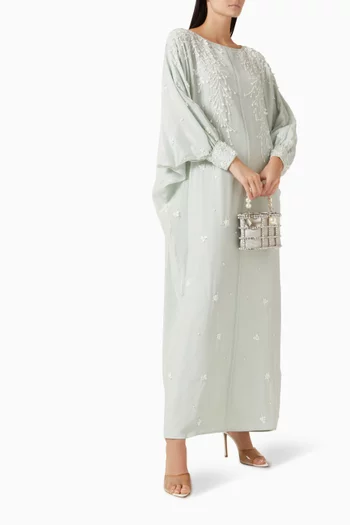 Floral-embellished Kaftan