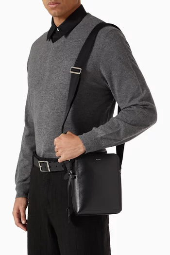 Capital Crossbody Bag in Grained Leather