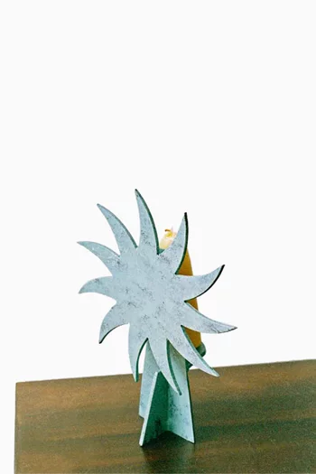 Le Soliel Candle Holder in Wrought Iron