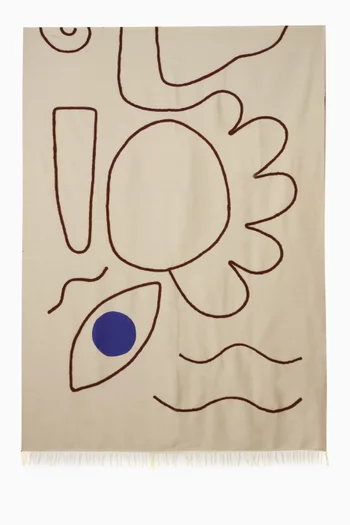 Yoshi Blanket in Wool & Cotton-blend