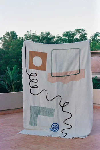 بطانية رودو مزيج صوف وقطن