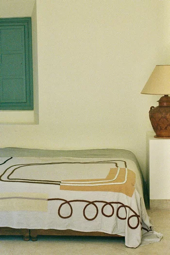 بطانية مينا مزيج صوف وقطن