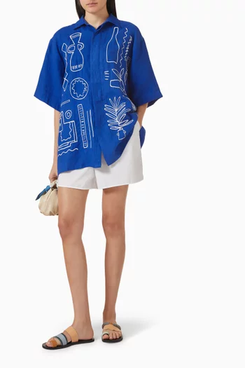 A Summer In Marrakech Shirt in Linen